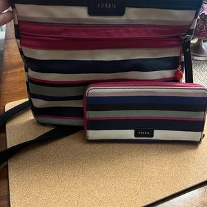 Fossil crossbody with matching zippy wallet